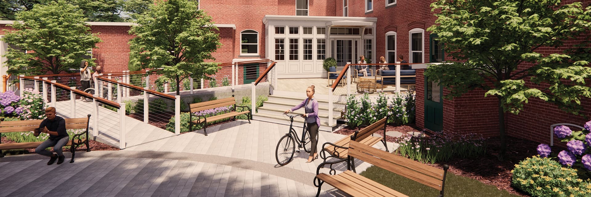Rendering of the retreat center entrance