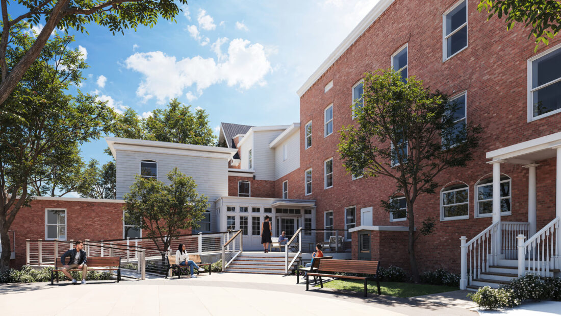 Rendering of the retreat center entrance