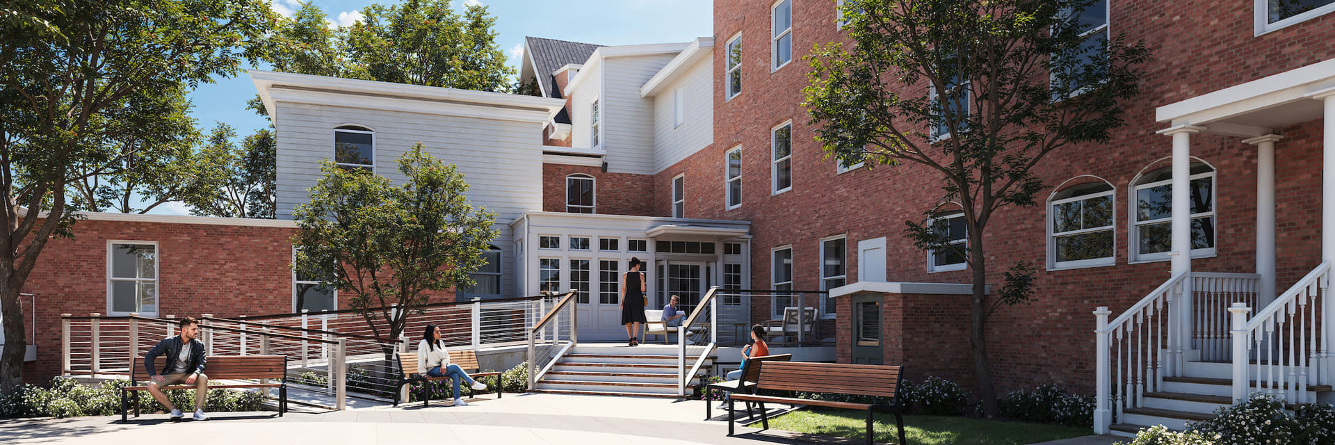Rendering of the retreat center entrance