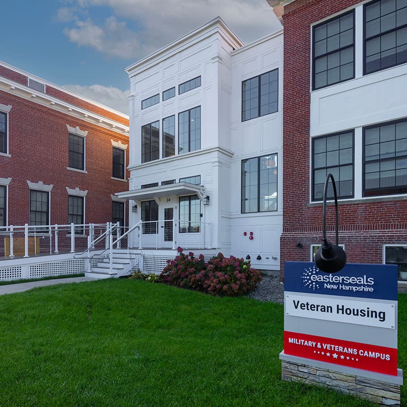 Military & Veterans Campus Affordable Housing entrance