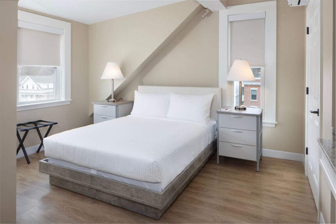 Guest room at the Bernadine Herron Center