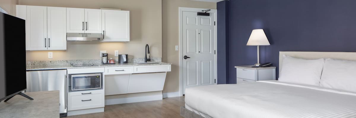 Guest room at the Bernadine Herron Center