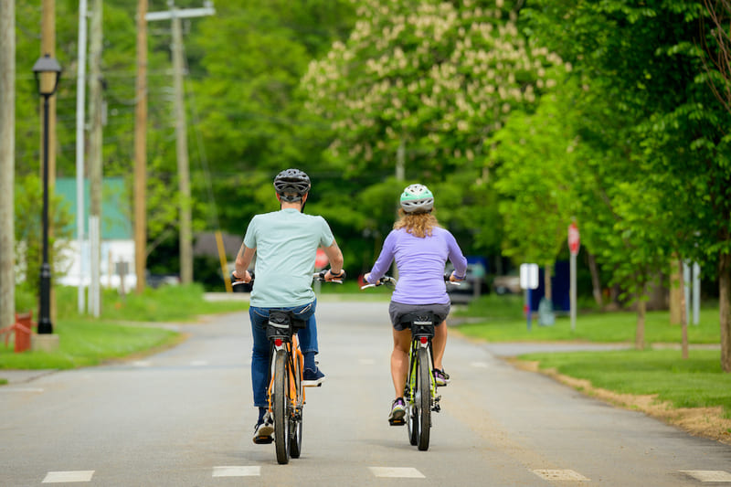 e-bikes at the Military & Veterans Campus