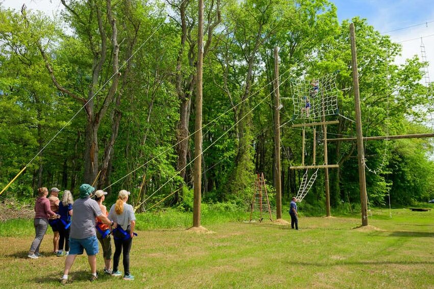 Ropes course at the Military & Veterans Campus
