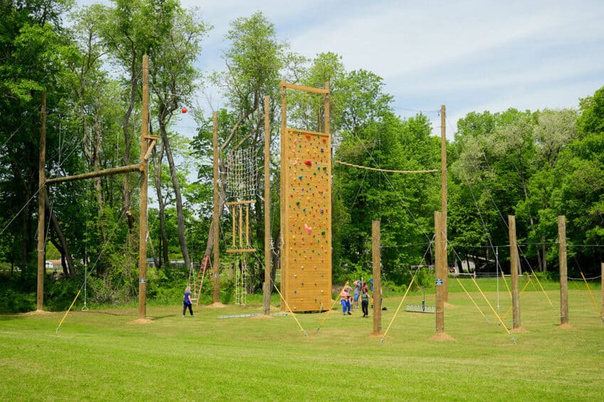 Ropes course at the Military & Veterans Campus